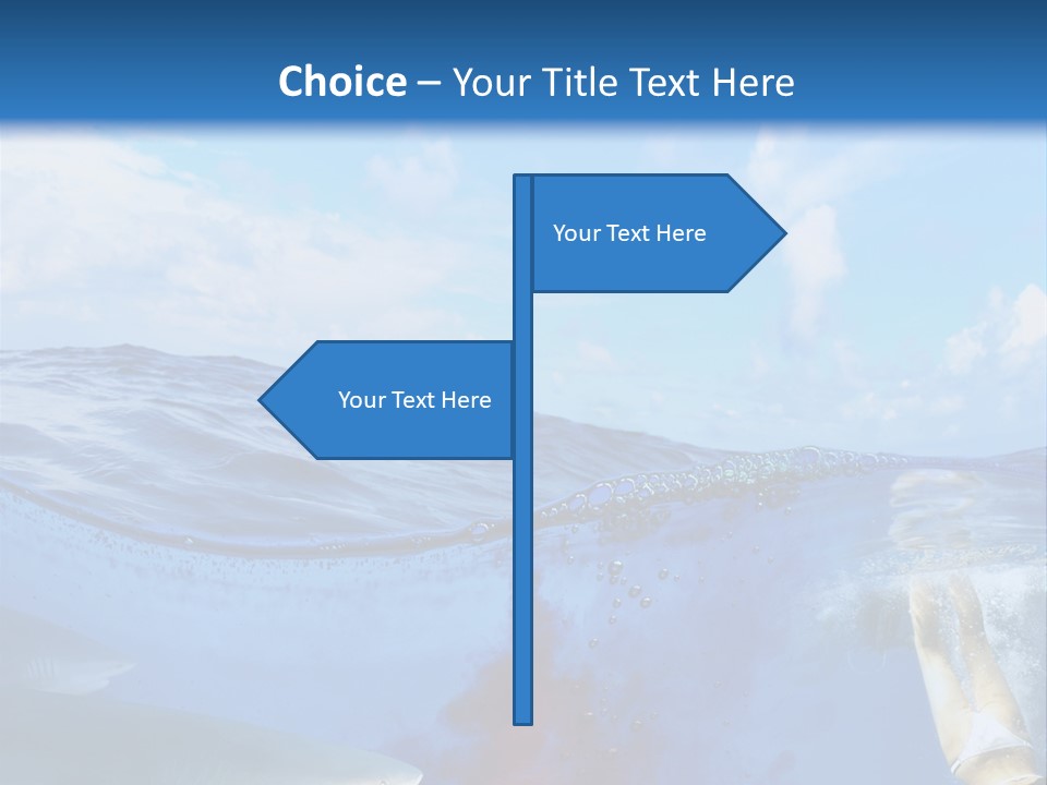Underwater Shark Attack PowerPoint Template
