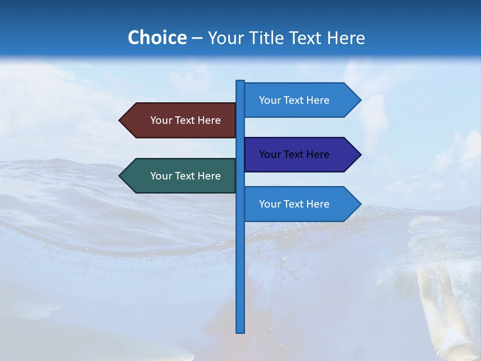 Underwater Shark Attack PowerPoint Template