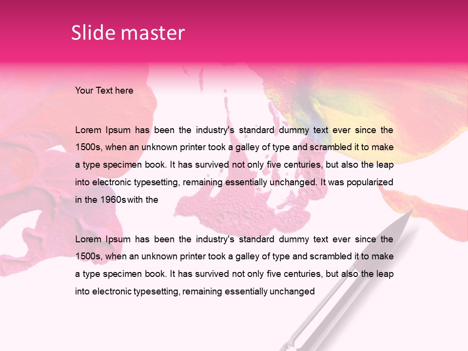 Paint Stock PowerPoint Template