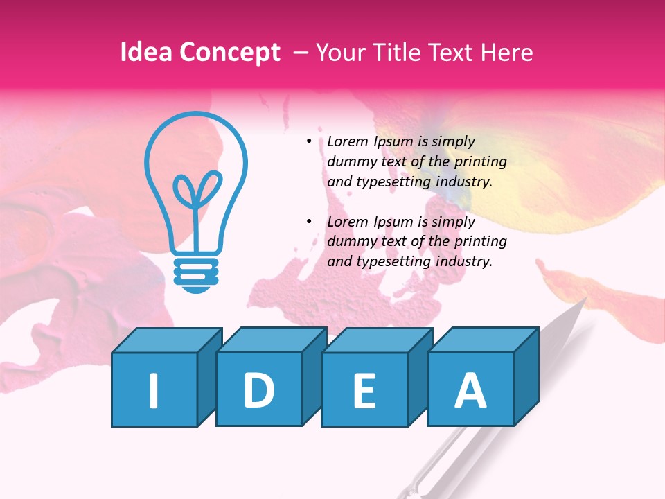 Paint Stock PowerPoint Template