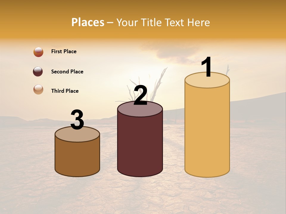 Dead Valley In Namibia PowerPoint Template