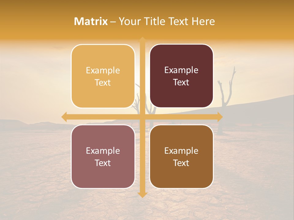 Dead Valley In Namibia PowerPoint Template