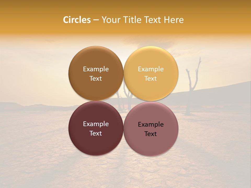 Dead Valley In Namibia PowerPoint Template