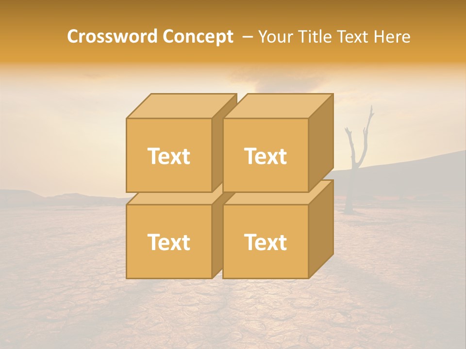 Dead Valley In Namibia PowerPoint Template