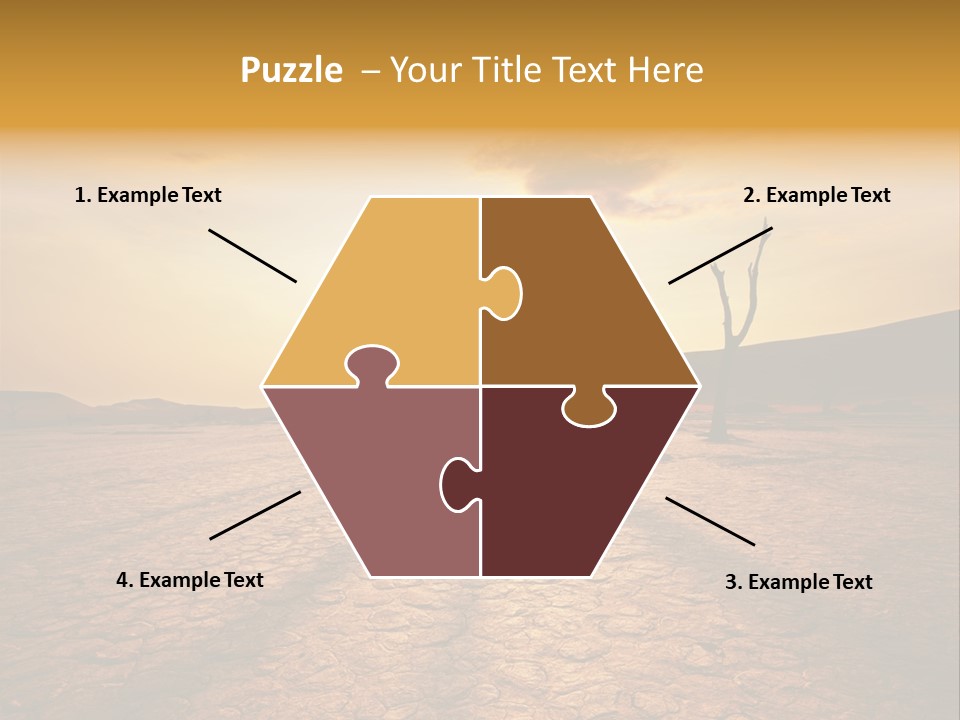 Dead Valley In Namibia PowerPoint Template