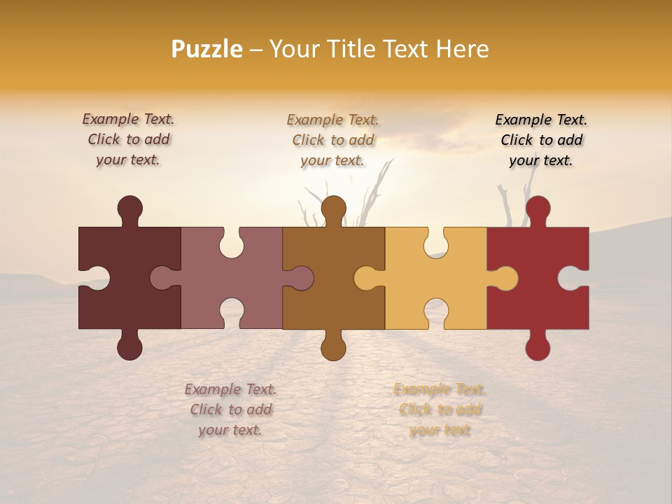 Dead Valley In Namibia PowerPoint Template