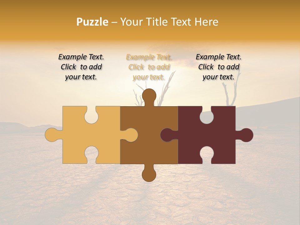 Dead Valley In Namibia PowerPoint Template