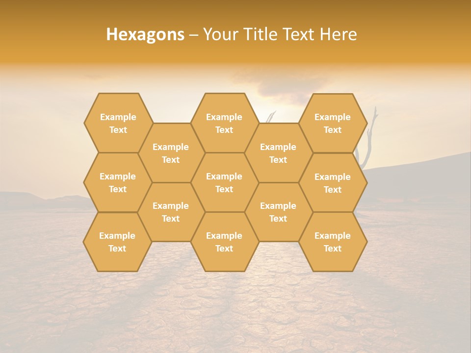 Dead Valley In Namibia PowerPoint Template