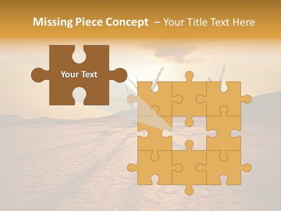 Dead Valley In Namibia PowerPoint Template