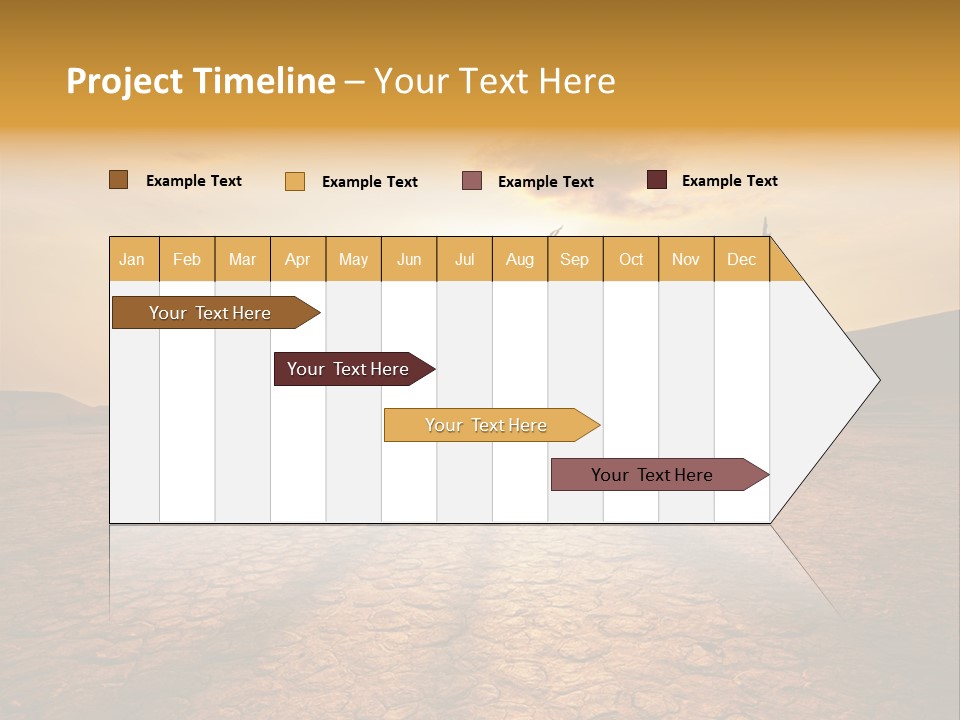 Dead Valley In Namibia PowerPoint Template
