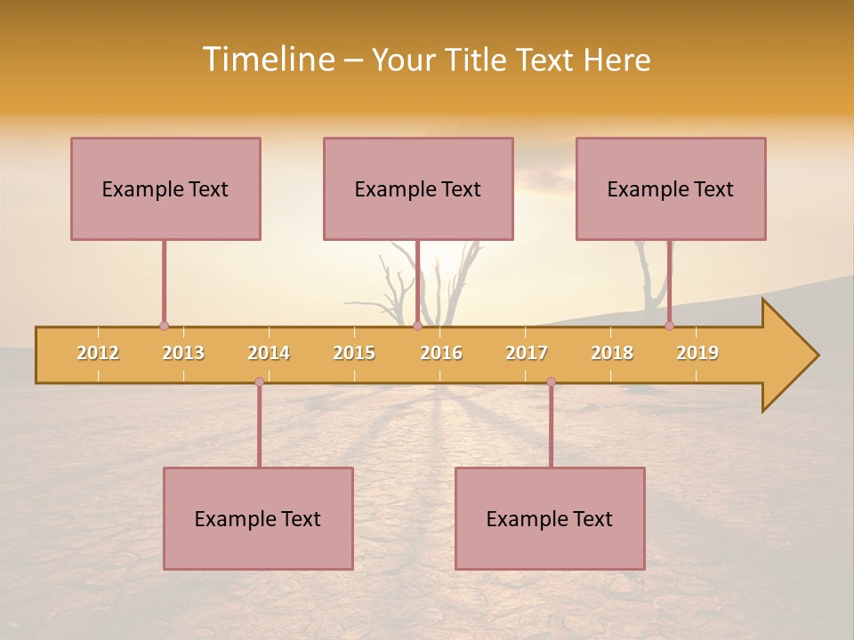 Dead Valley In Namibia PowerPoint Template