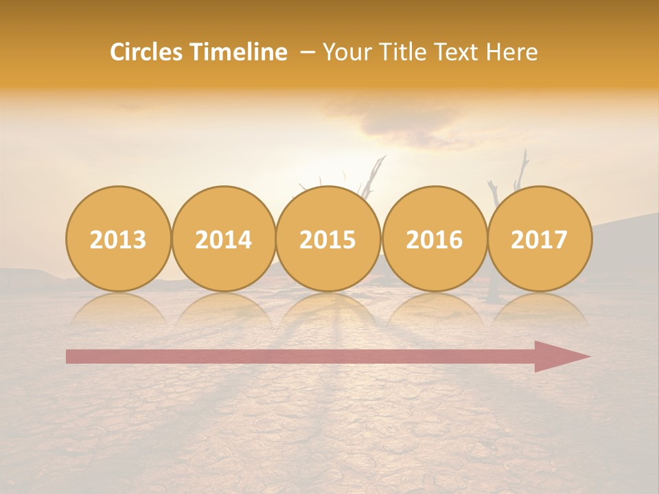 Dead Valley In Namibia PowerPoint Template