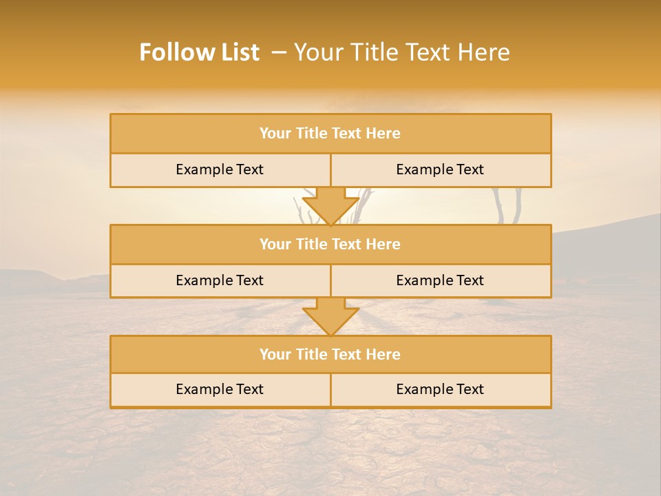 Dead Valley In Namibia PowerPoint Template
