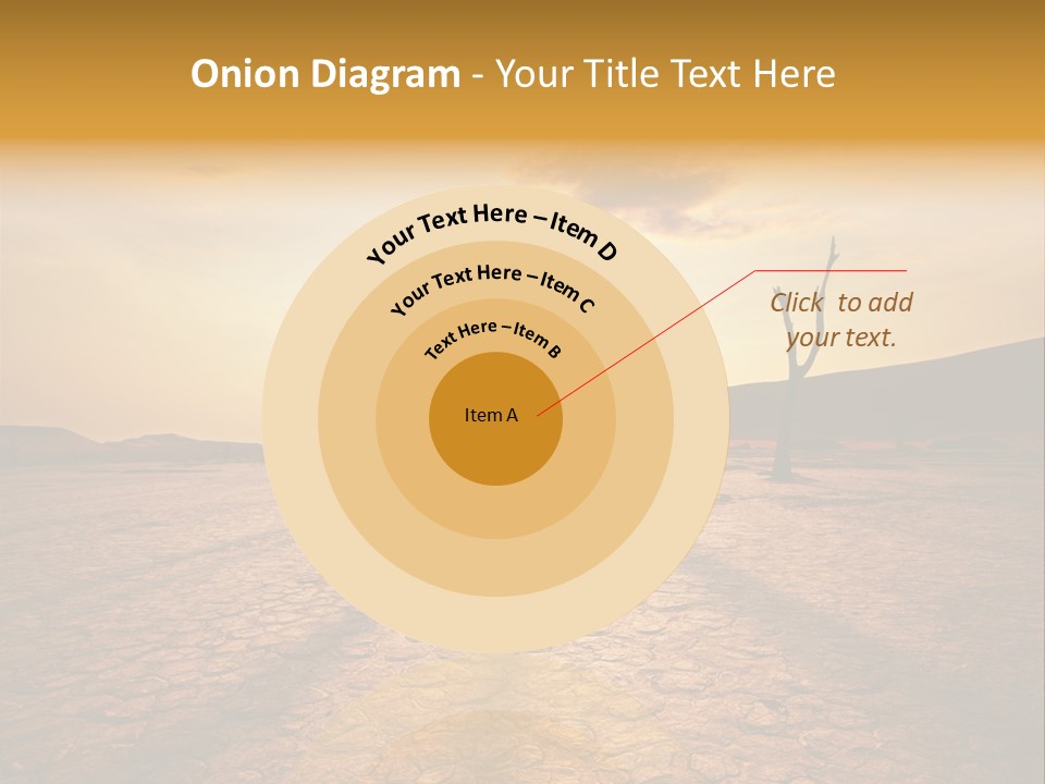 Dead Valley In Namibia PowerPoint Template