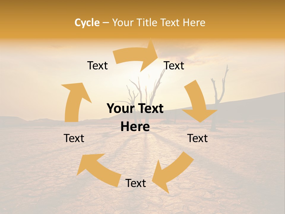 Dead Valley In Namibia PowerPoint Template