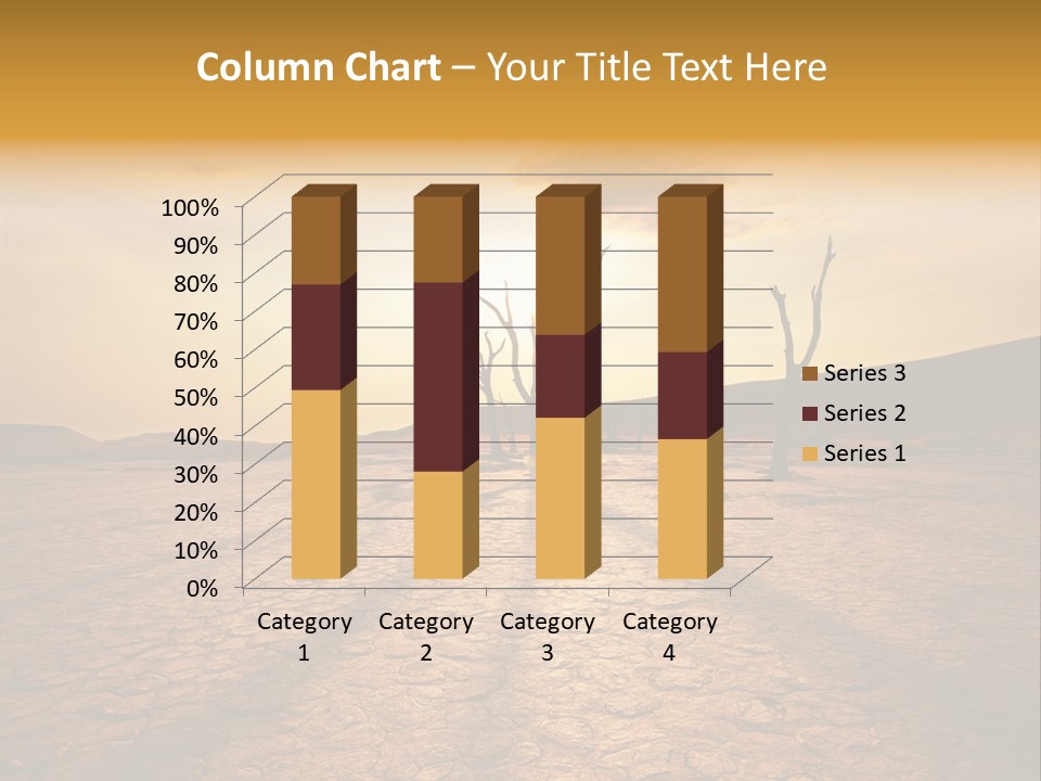 Dead Valley In Namibia PowerPoint Template