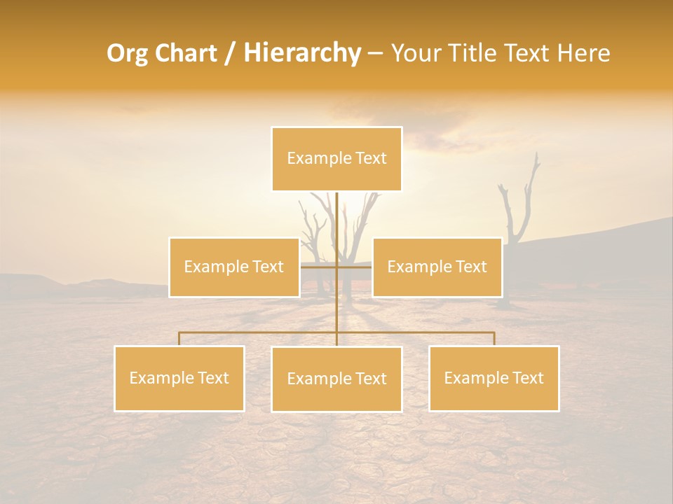 Dead Valley In Namibia PowerPoint Template