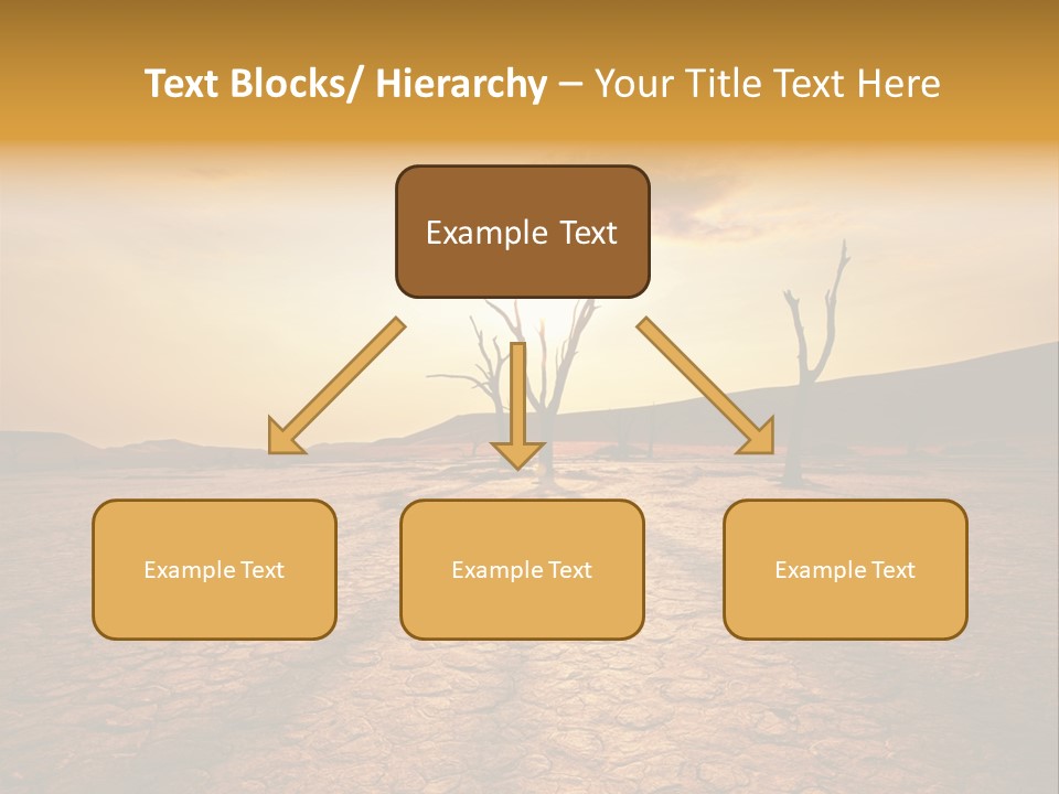 Dead Valley In Namibia PowerPoint Template