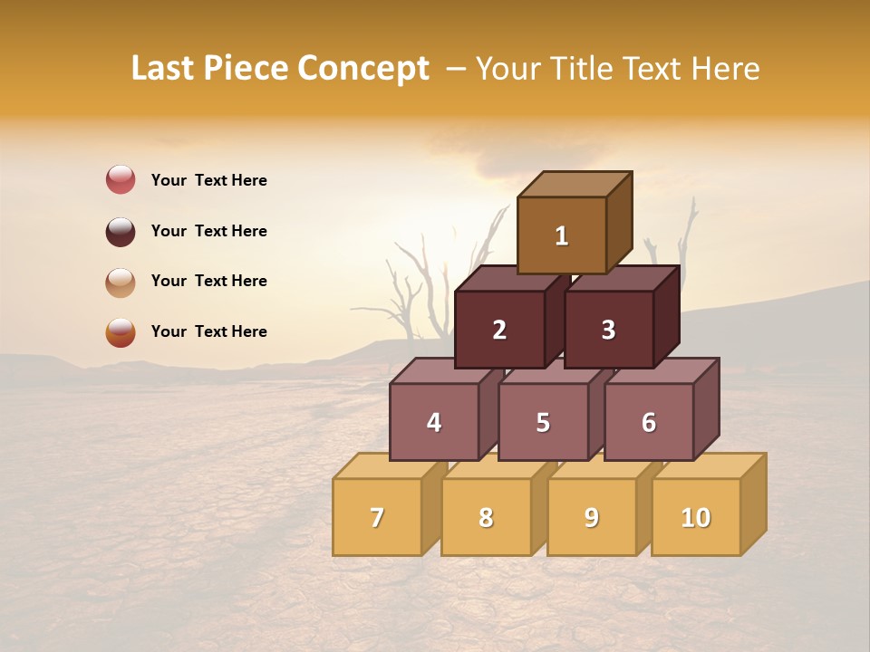 Dead Valley In Namibia PowerPoint Template