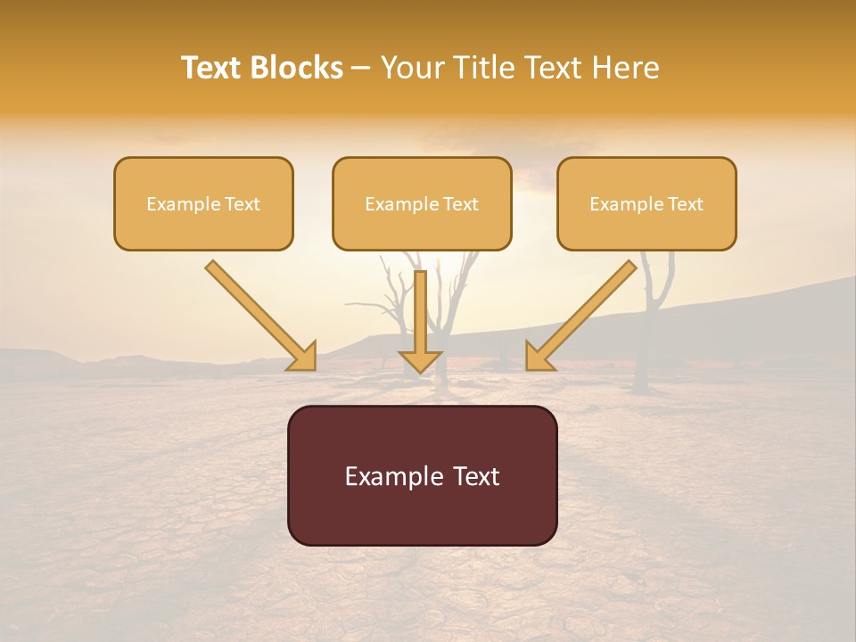Dead Valley In Namibia PowerPoint Template