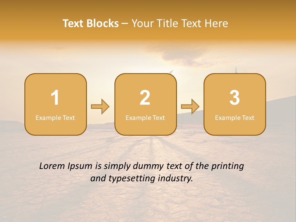 Dead Valley In Namibia PowerPoint Template