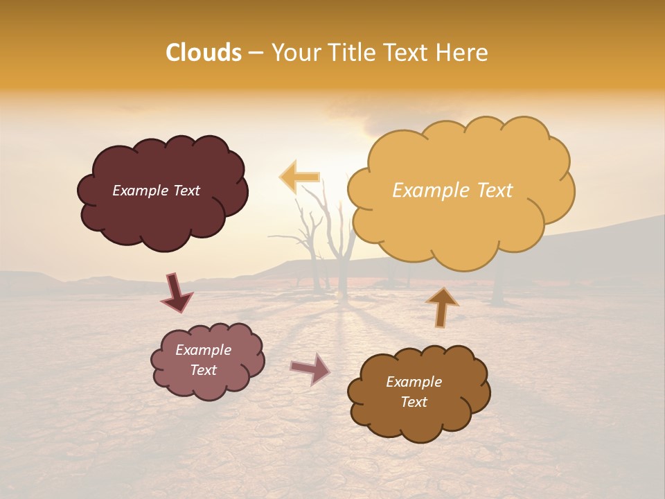 Dead Valley In Namibia PowerPoint Template