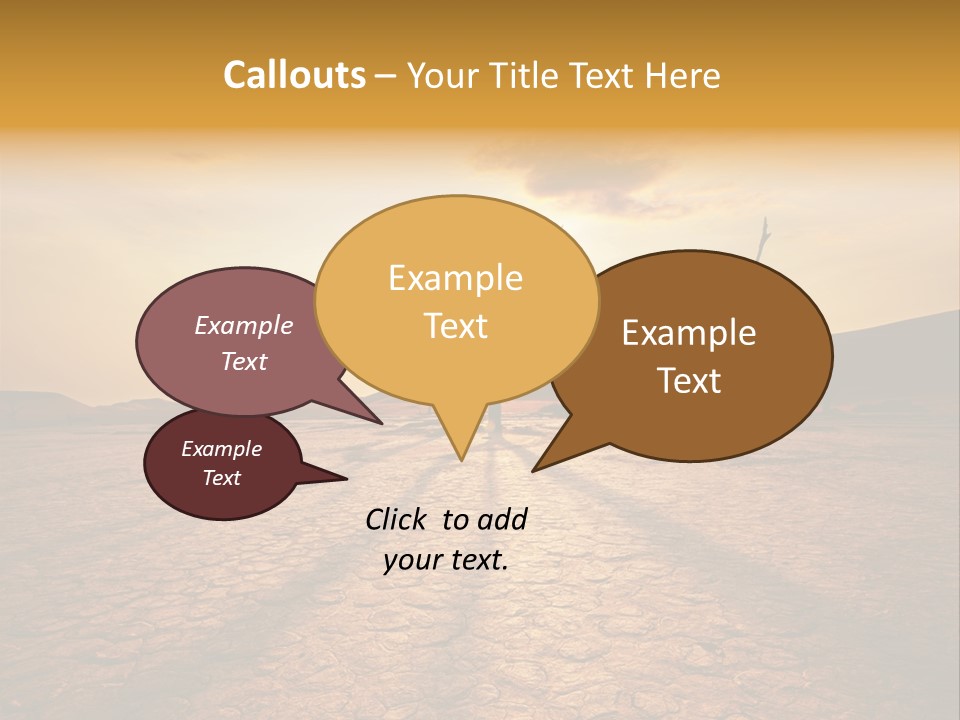 Dead Valley In Namibia PowerPoint Template