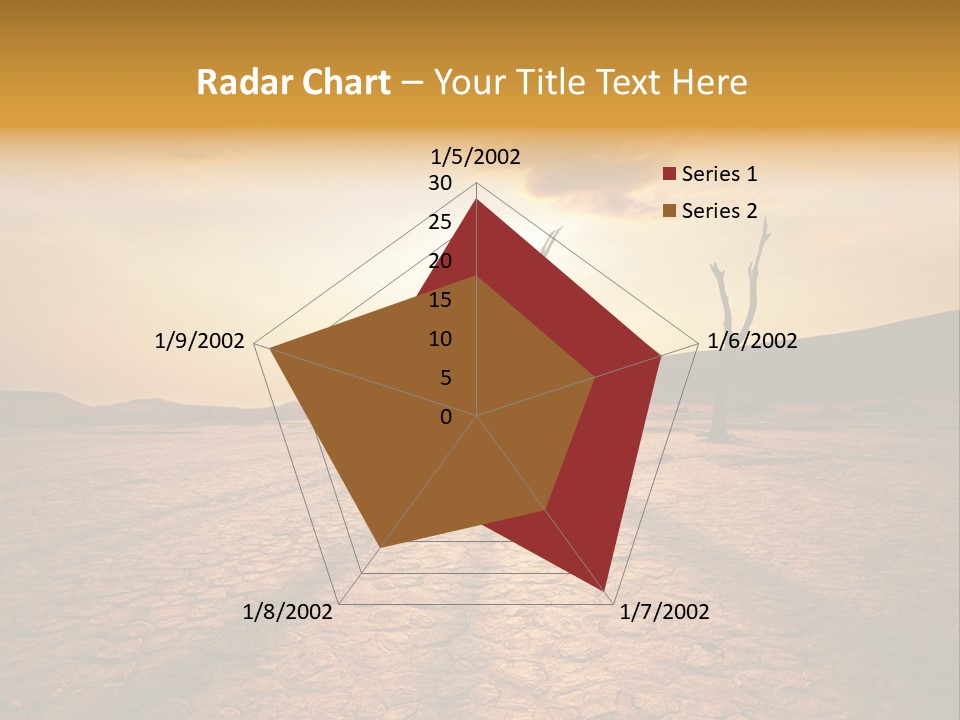 Dead Valley In Namibia PowerPoint Template