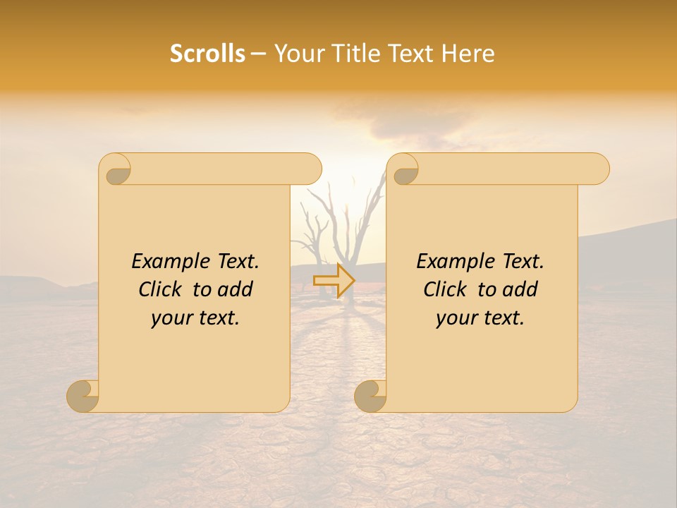 Dead Valley In Namibia PowerPoint Template