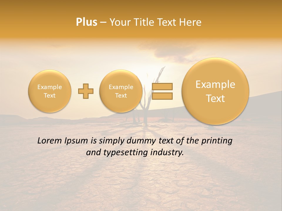 Dead Valley In Namibia PowerPoint Template