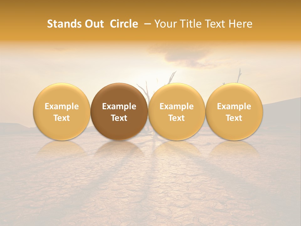 Dead Valley In Namibia PowerPoint Template