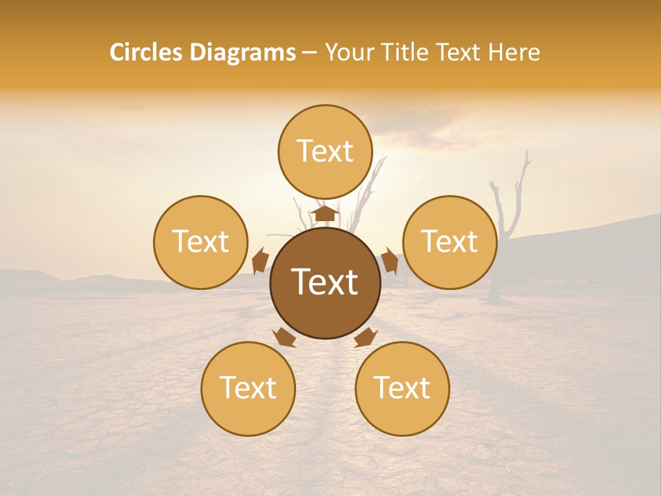 Dead Valley In Namibia PowerPoint Template