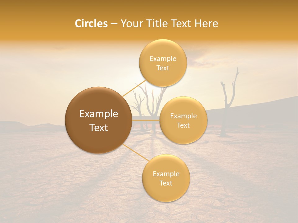 Dead Valley In Namibia PowerPoint Template