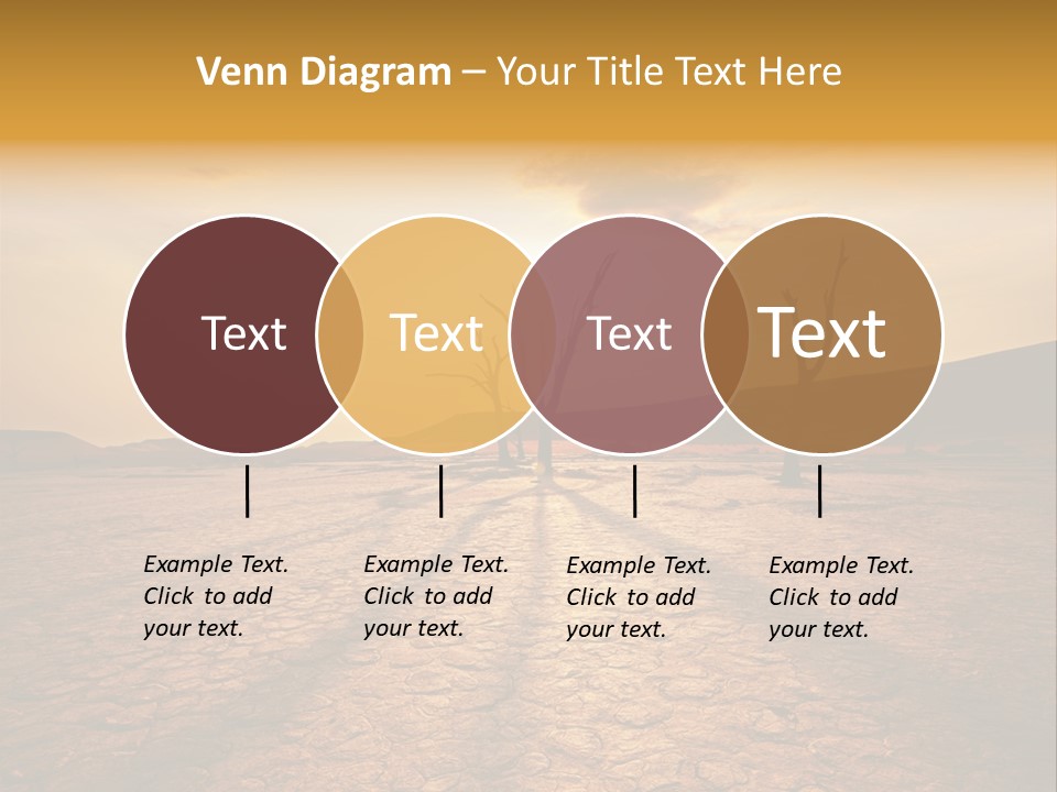 Dead Valley In Namibia PowerPoint Template