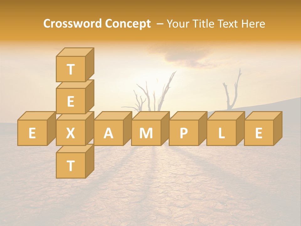 Dead Valley In Namibia PowerPoint Template