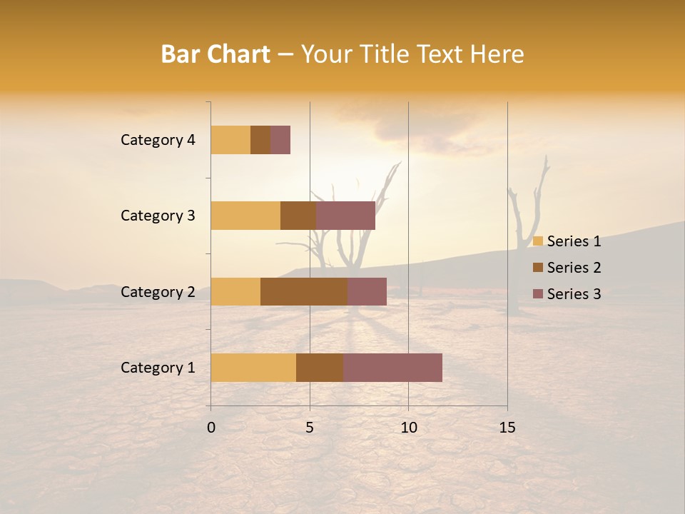 Dead Valley In Namibia PowerPoint Template