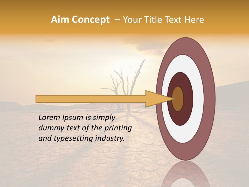 Dead Valley In Namibia PowerPoint Template