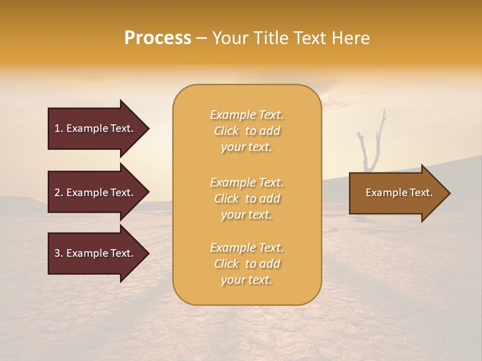 Dead Valley In Namibia PowerPoint Template