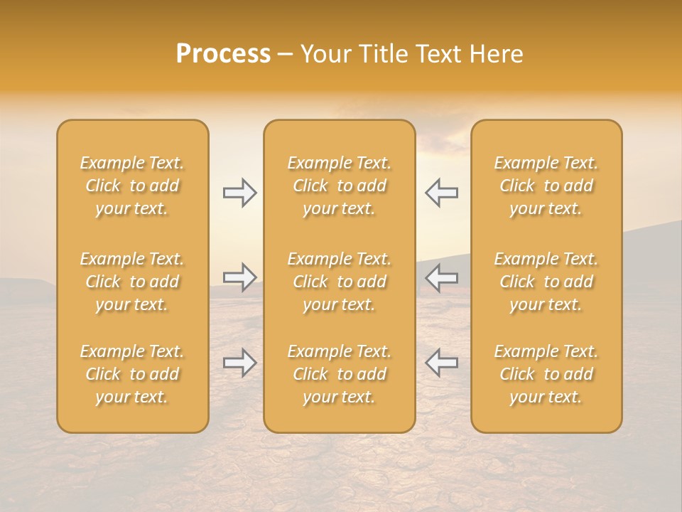 Dead Valley In Namibia PowerPoint Template