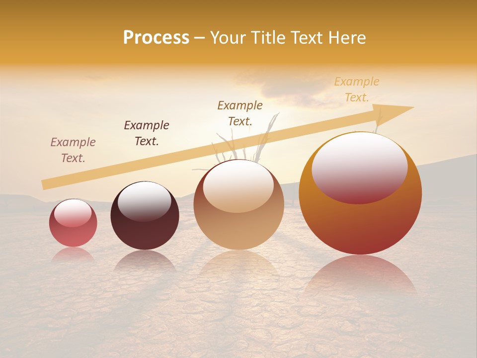 Dead Valley In Namibia PowerPoint Template