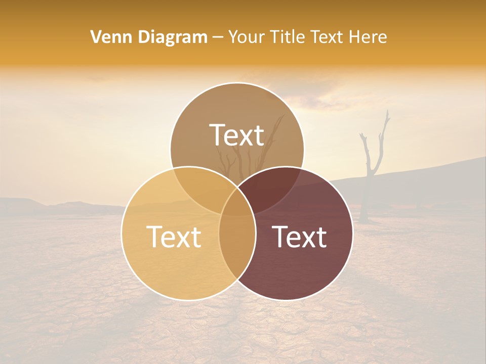 Dead Valley In Namibia PowerPoint Template