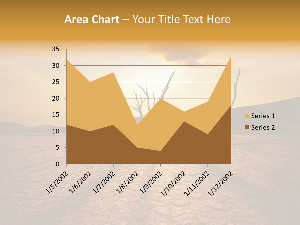 Dead Valley In Namibia PowerPoint Template