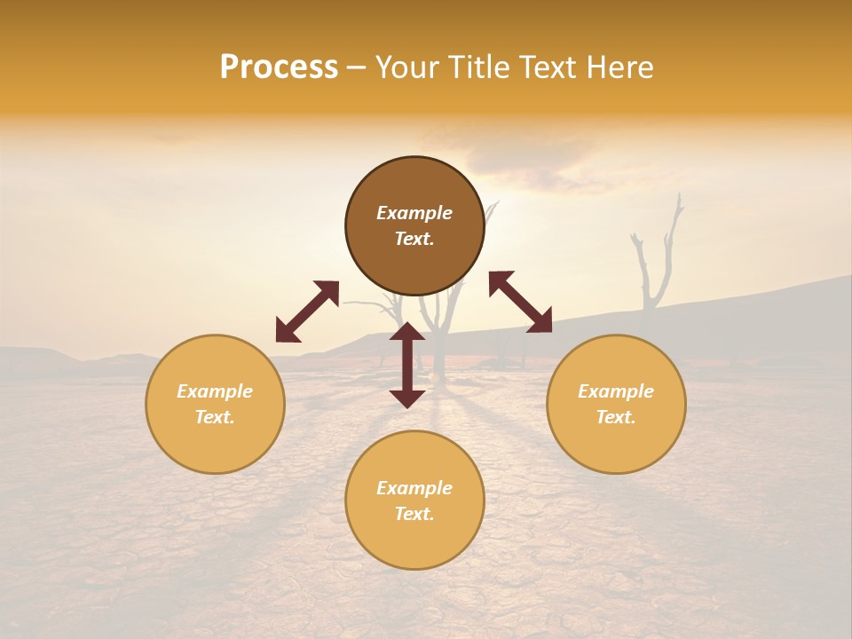 Dead Valley In Namibia PowerPoint Template