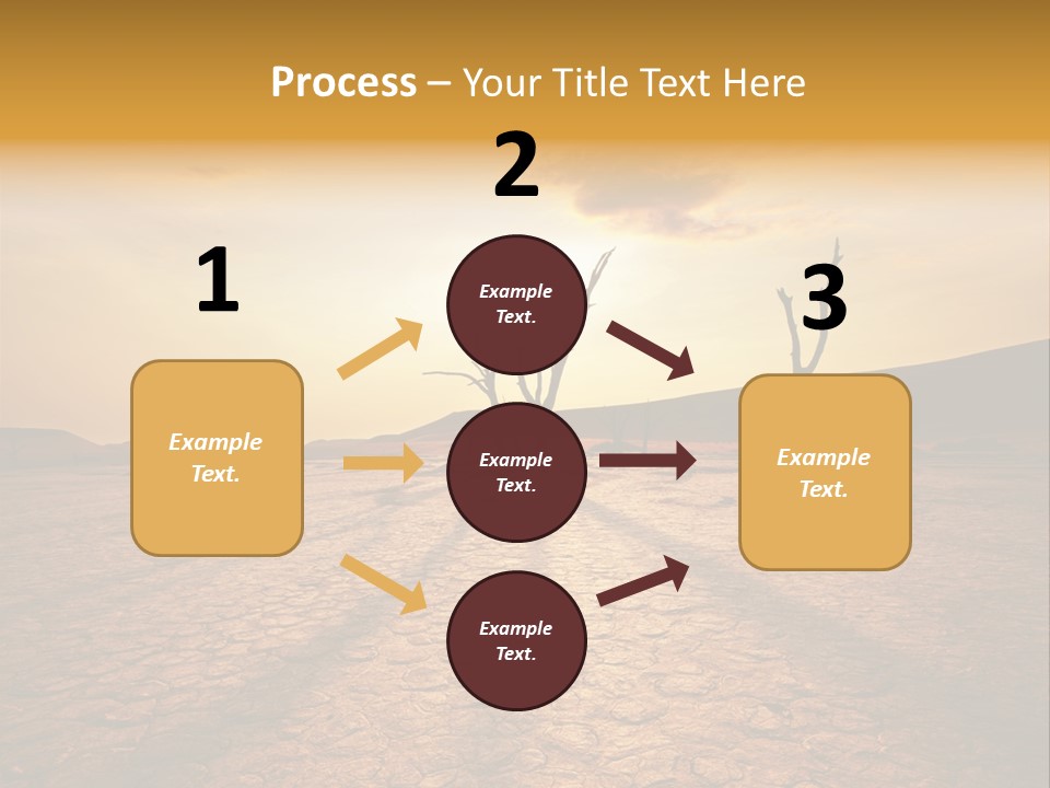 Dead Valley In Namibia PowerPoint Template