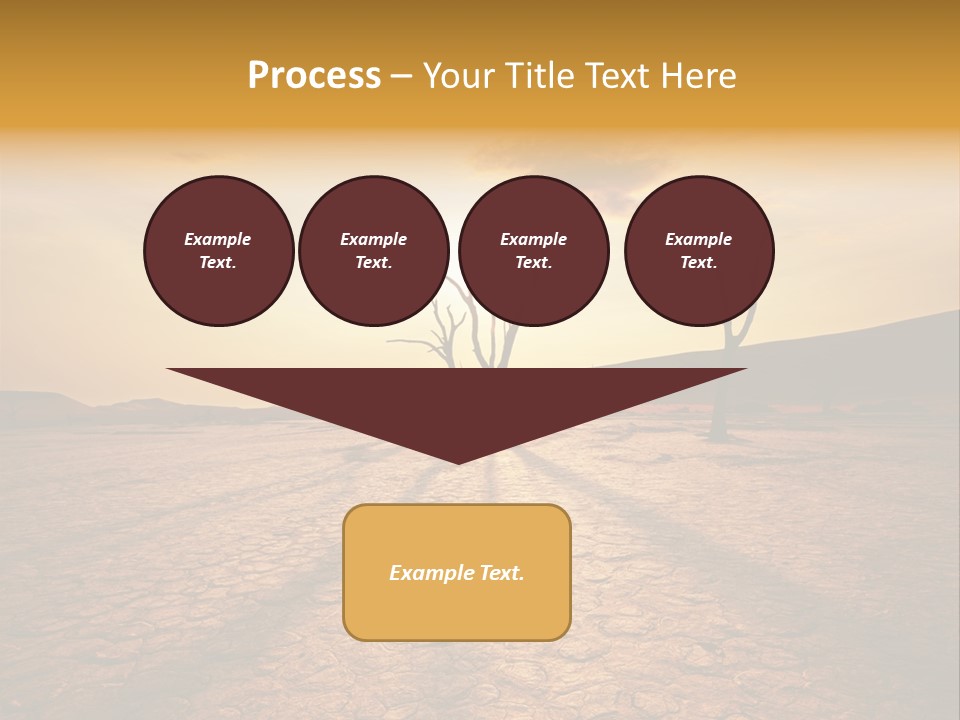 Dead Valley In Namibia PowerPoint Template