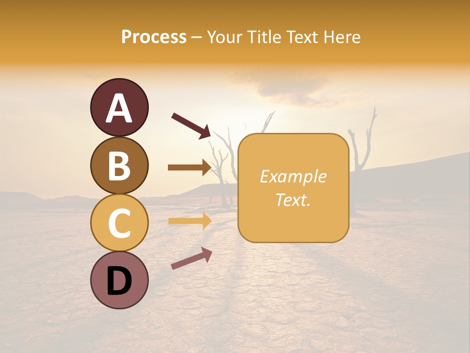 Dead Valley In Namibia PowerPoint Template