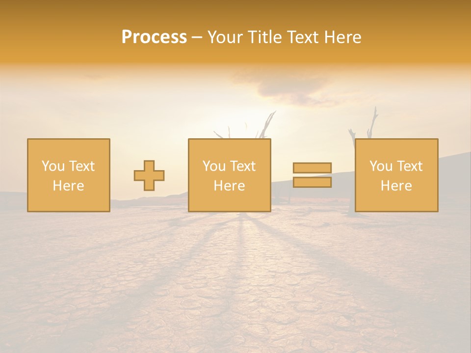 Dead Valley In Namibia PowerPoint Template