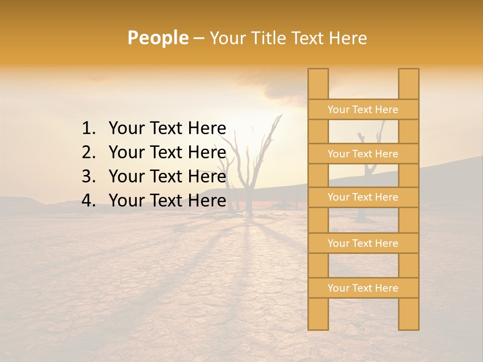 Dead Valley In Namibia PowerPoint Template