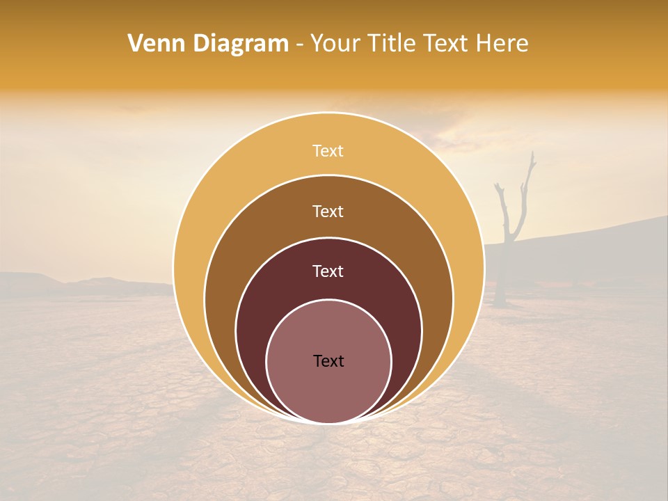 Dead Valley In Namibia PowerPoint Template