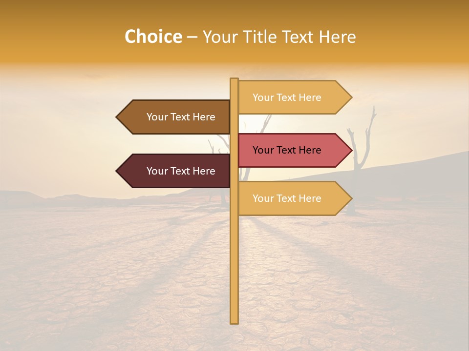 Dead Valley In Namibia PowerPoint Template
